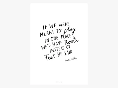 Print / Roots - if we were meant to stay