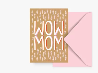 Postkarte / Mom Wow