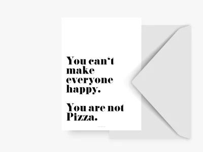 Postkarte / Pizza
