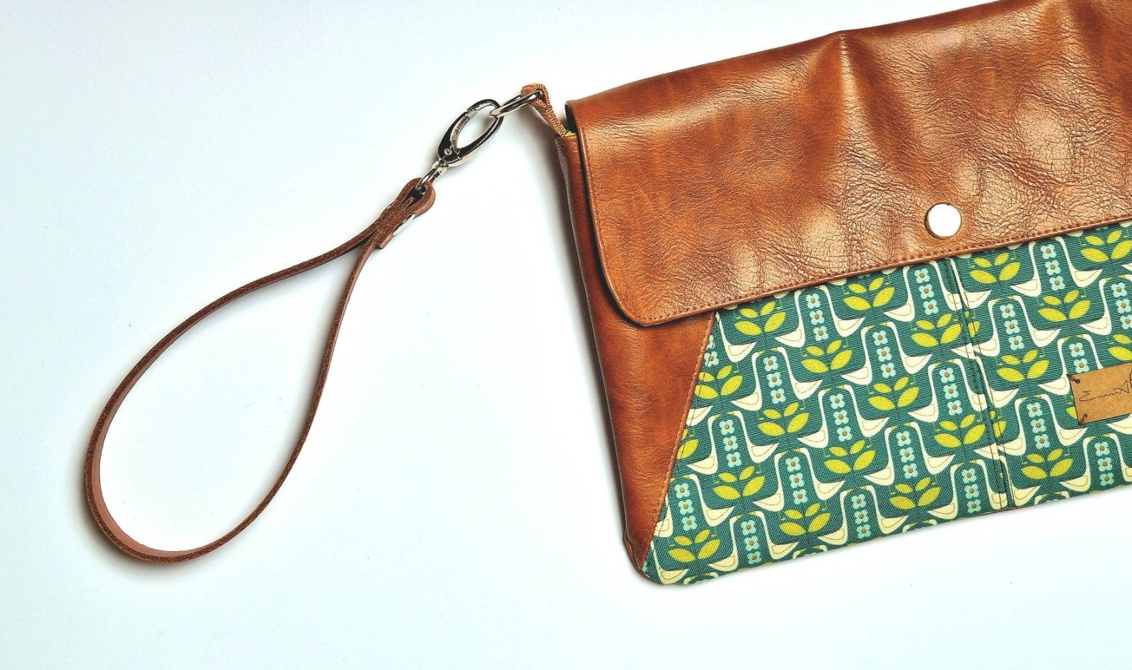 Umhängetasche aus Kunstleder vintage und Canvas, Clutch/Crossbodybag/Partytasche/Tasche mit