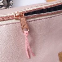 elegante Bauchtasche // Crossbodybag Damen Kunstleder rosa mit austauschbaren Gurten// breiter Gurt