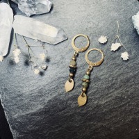 Delicate earrings with Indian agate 4