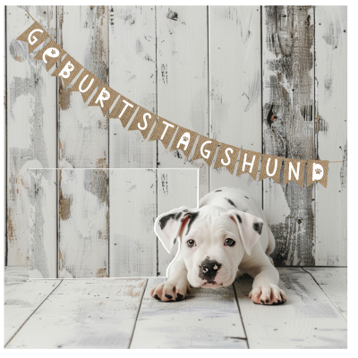 Wimpelkette I Girlande I Hundegeburtstag I Geburtstagshund - Nachhaltige Dekoration für den Hundege