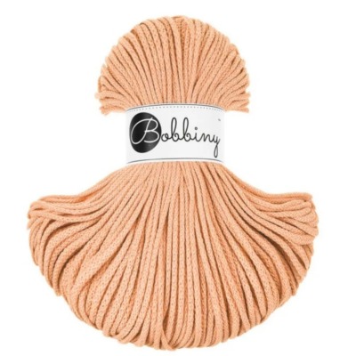 Bobbiny 3mm Kordel - Peach Fuzz - Bobbiny Junior 3mm Flechtkordel 100m