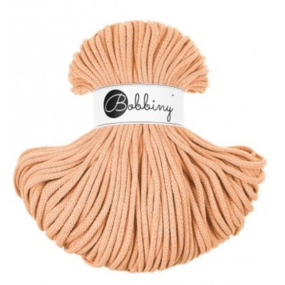 Bobbiny 5mm Kordel - Peach Fuzz - Bobbiny Premium 5mm Flechtkordel 100m