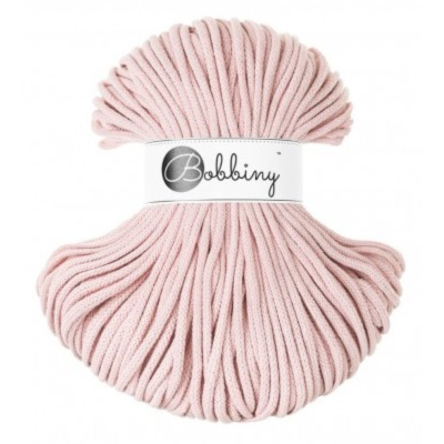 Bobbiny 5mm Kordel - Pastel Pink - Bobbiny Premium 5mm Kordel 100m