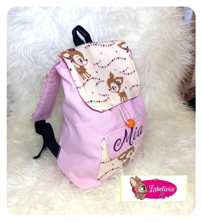 Kinderrucksack - Kindergarten Rucksack Hafenkitz gold - personalisierbar Tasche mit und ohne Namen 6