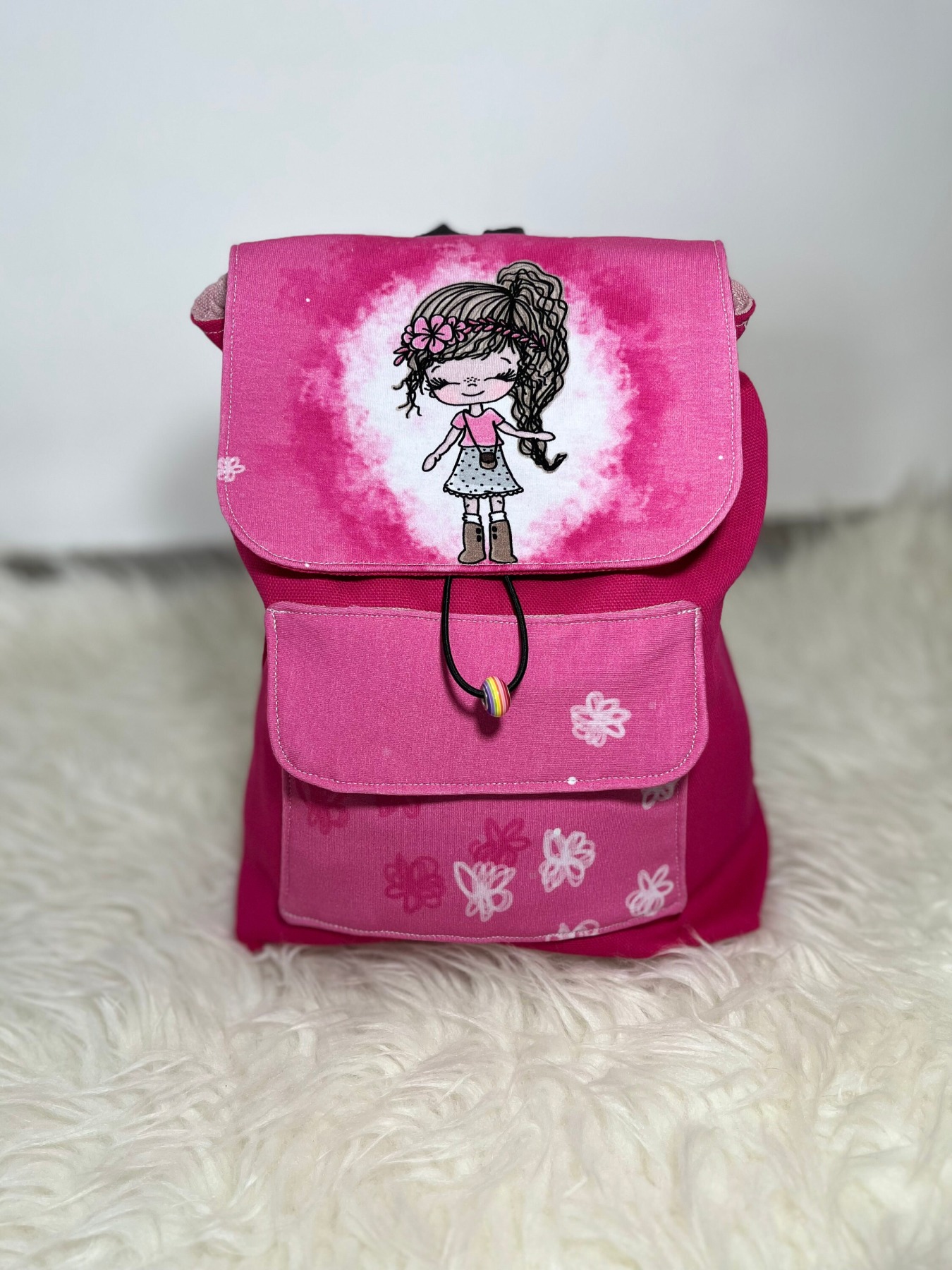 Set Kleid und passender Kindergarten Rucksack - mit oder ohne Namen - mit Wunschnamen Kinderrucksack