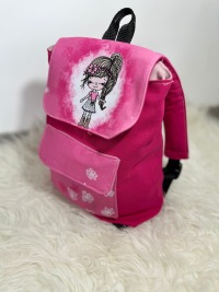 Kindergarten Rucksack girl pink - mit oder ohne Namen - mit Wunschnamen Kinderrucksack - Tasche für