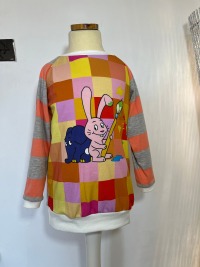 Größe 110 - Pullover Langarmshirt mit dem kleinen Elefanten - Unikat 6