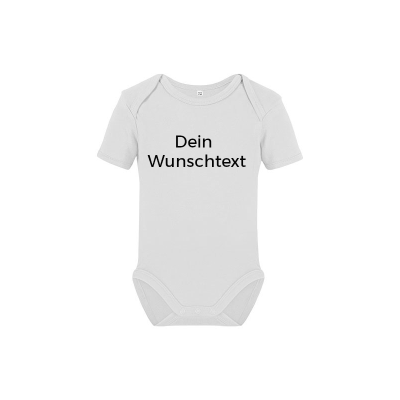 Baby Body mit Wunschtext - Geschenk für Babys - Personalisierbarer Babybody Bodysuit