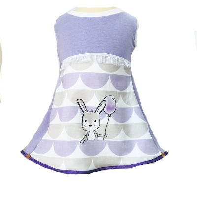 Tunikleid / Tunikakleid Hase mit Ballon Größe 104