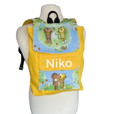 Kindergarten Rucksack Janosch personalisierbar - mit Wunschnamen Kinderrucksack - Tasche -