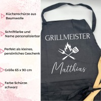 Personalisierte Grillschürze Grillmeister 2