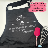 Set Personalisierte große Schürze mit Ofenhandschuh 4