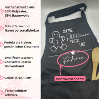 Große personalisierte Backschürze Plätzchen 2