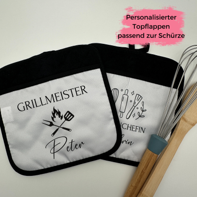 Personalisierter Topflappen mit Namen