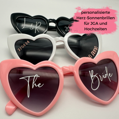 Personalisierte Partybrille für Junggesellenabschiede - Sonnenbrille mit Namen, perfektes