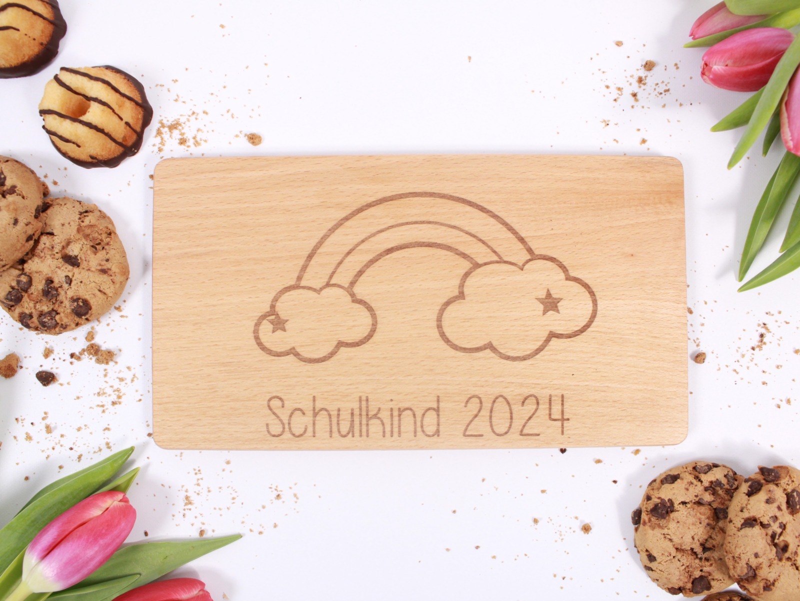 Frühstücksbrettchen aus Holz personalisiert 4