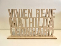 Personalisiertes Geschenk Holzschild mit Familien Namen