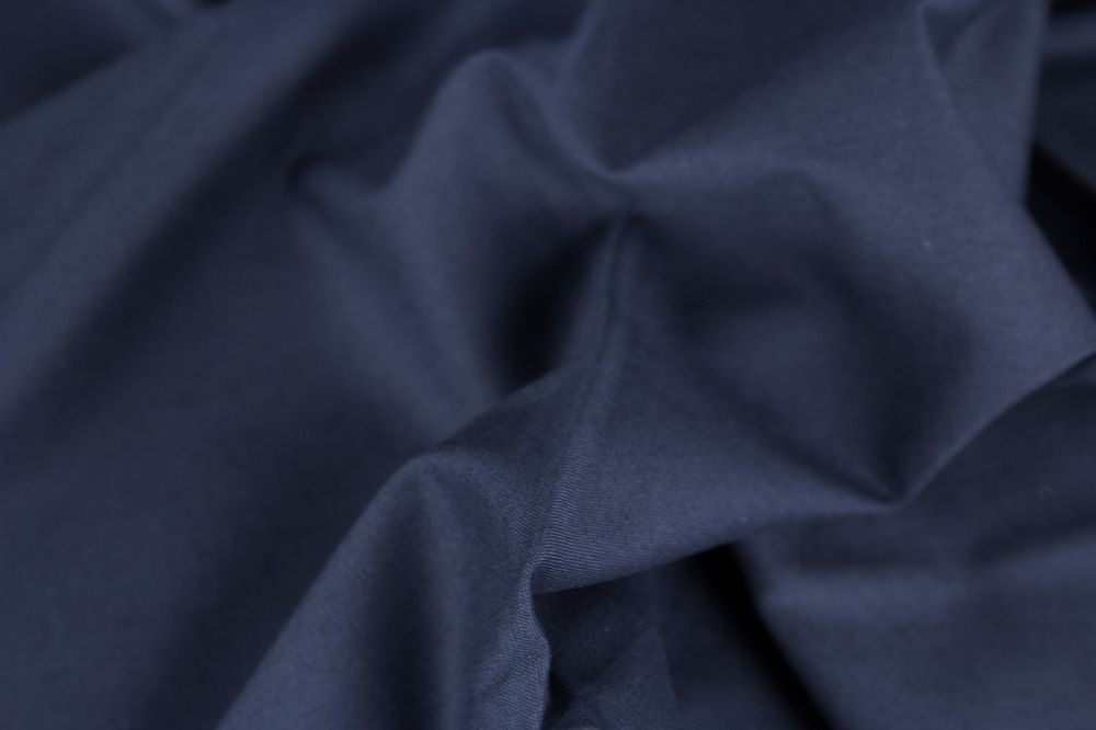 Baumwolle Fahnentuch dunkelblau blau Uni marine