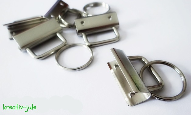 Schlüsselband-Rohlinge 5 Key Fobs 25mm