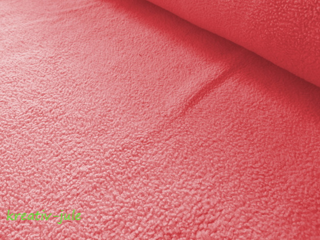 Baumwollfleece Fleece rosa
