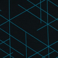 French Terry Dreiecke Linien türkis auf blau blau Streetstyle by lycklig design, Sommersweat