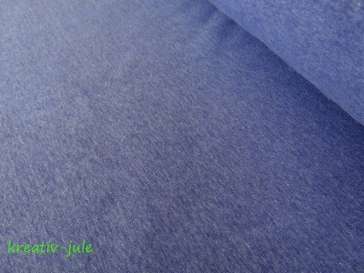 Sweat blau meliert melange jeansblau