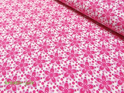 Baumwolle Julia Blume pink - Reststück