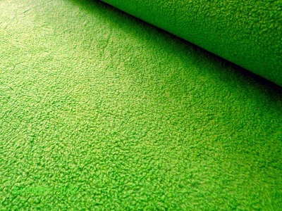 Baumwollfleece Fleece apfelgrün grün kiwi