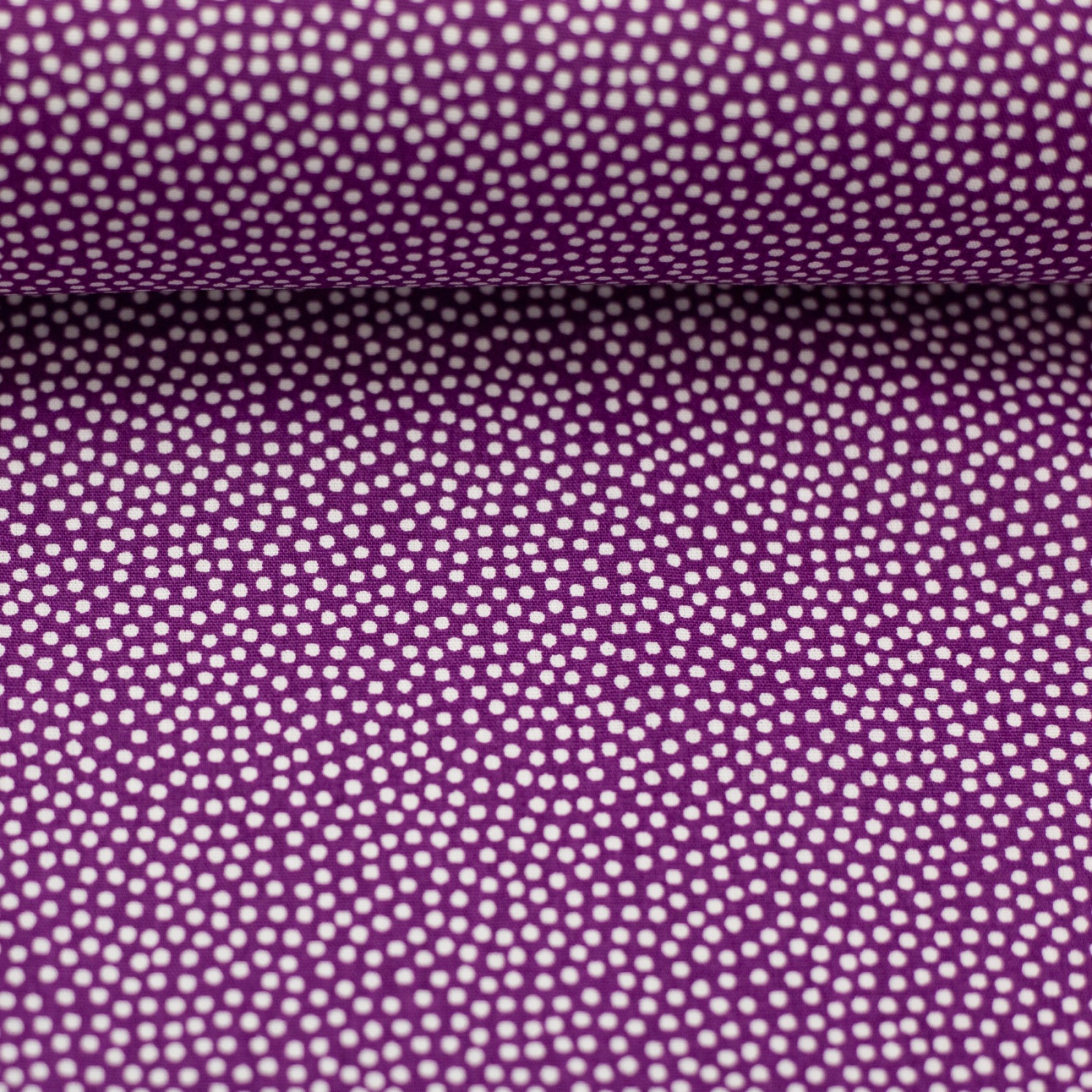 Baumwollwebware - unregelmäßige Punkte - violett/weiß - 100 Baumwolle - Dotty - Swafing 3