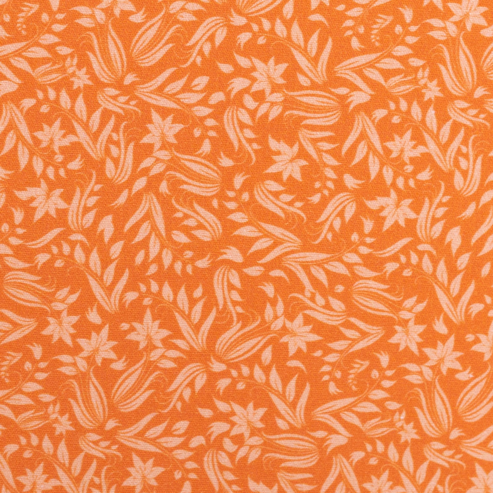 Stoff Blumen - orange - 100% Baumwolle | 10,00 EUR/m