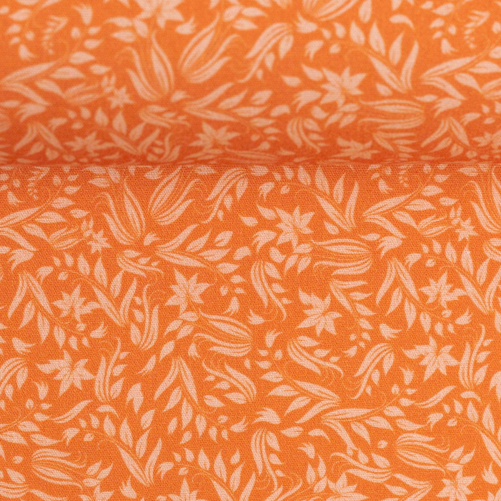 Stoff Blumen - orange - 100% Baumwolle | 10,00 EUR/m 2