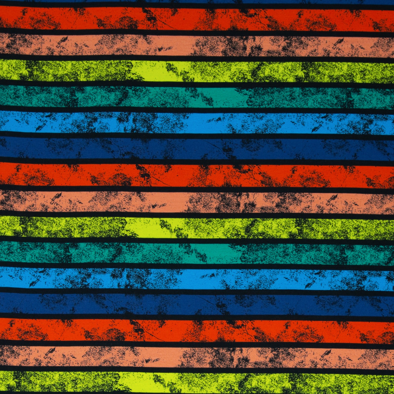 Jersey Regenbogen - Happy Summer - Lycklig design - Kombistoff - bunte Streifen