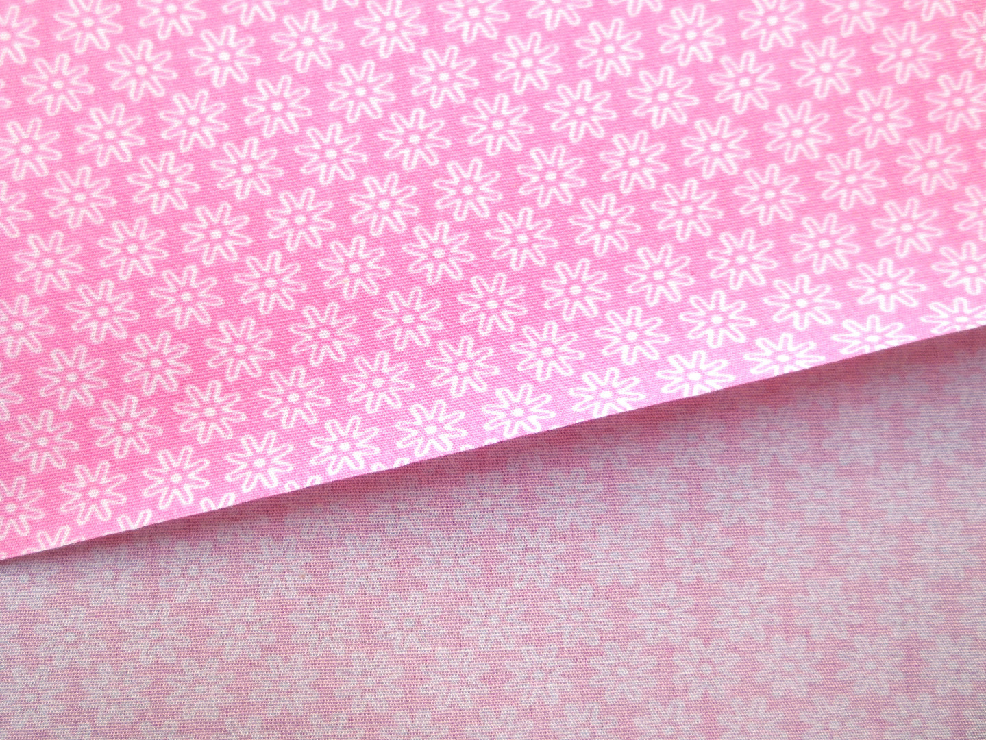 Stoff Blumen rosa - 100% Baumwolle 5
