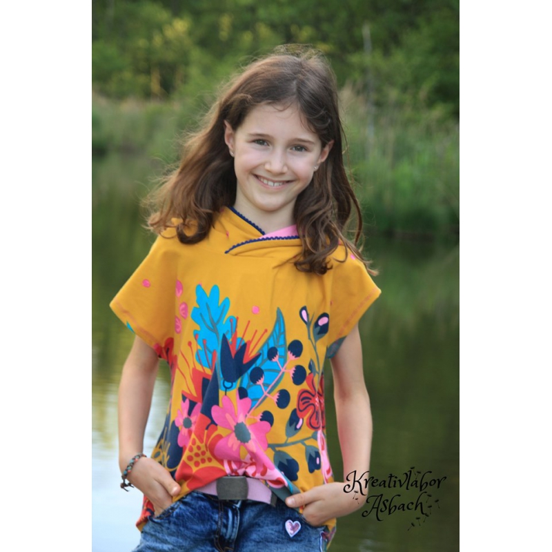 Sommerwind von AnniNanni - Papierschnittmuster - Blaubeerstern - Kids - Shirt 8