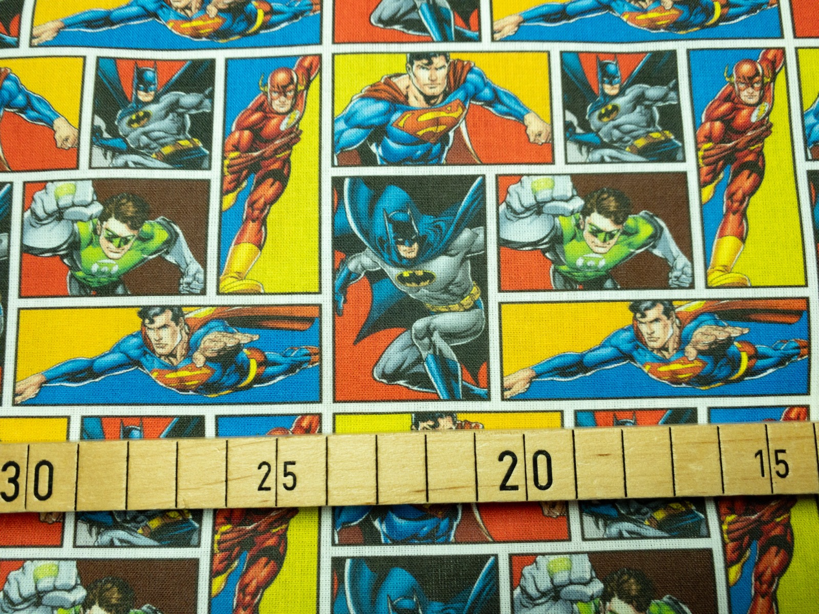 Superhelden Stoff Justice League - Batman - Superman - Flash - Green Latern | 13,00 EUR/m