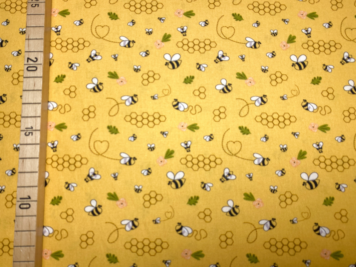 Stoff Bienen - gelb - 100 Baumwolle - Patchwork