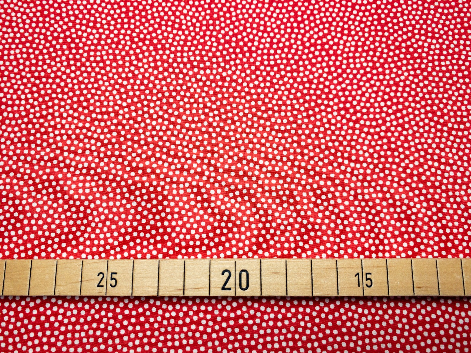 Baumwollwebware - unregelmäßige Punkte - rot/weiß | 11,00 EUR/m