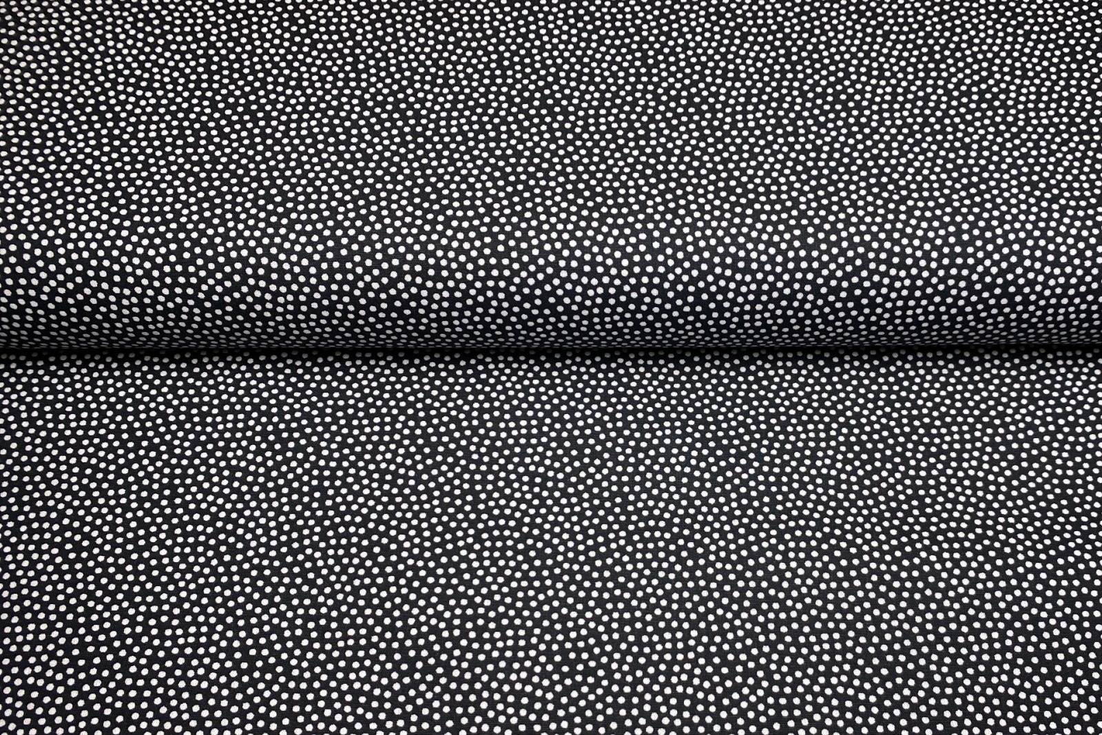 Baumwollwebware - unregelmäßige Punkte - schwarz - 100 Baumwolle - Dotty - Swafing 2