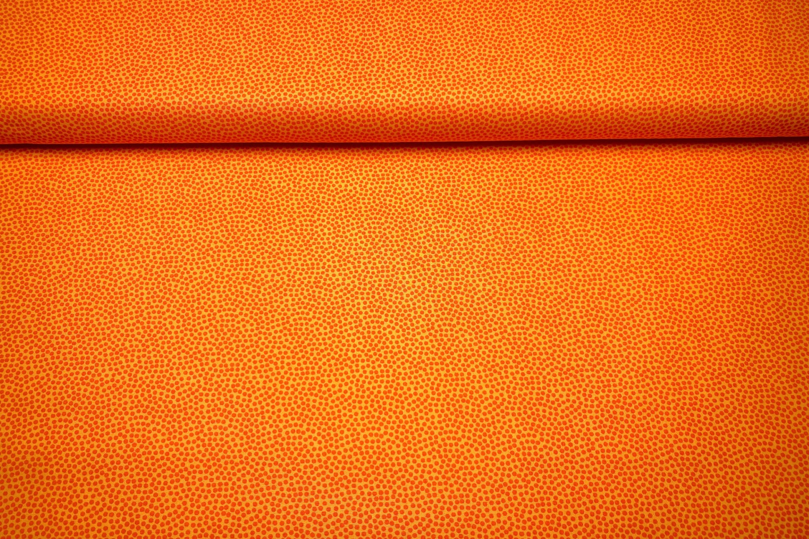 Baumwollwebware - unregelmäßige Punkte - gelb/orange - 100% Baumwolle - Dotty - Swafing 2