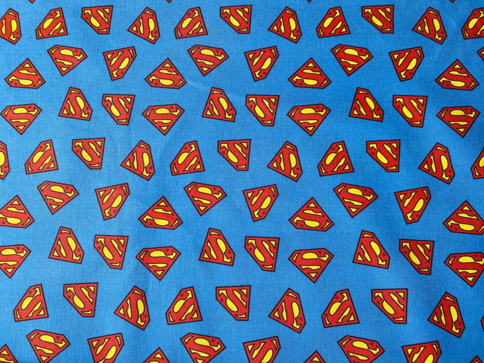 Baumwolle Superman - blau - Superman Logo - 100% Baumwolle | 13,00 EUR/m 3