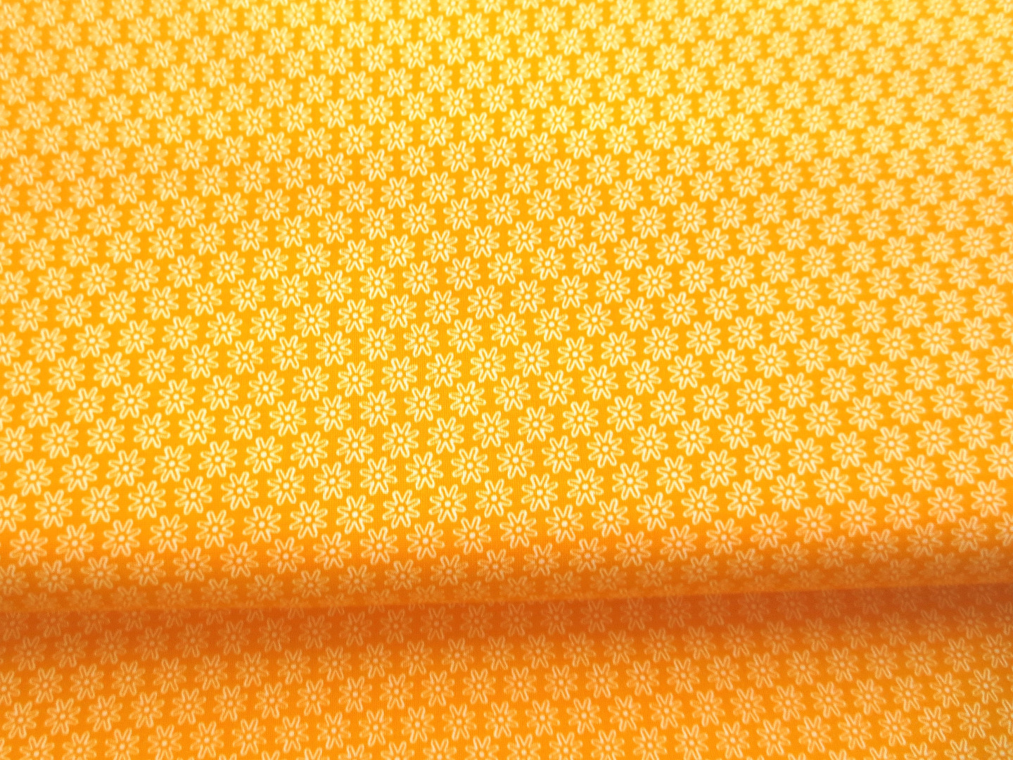 Stoff Blumen gelb - 100 Baumwolle 4