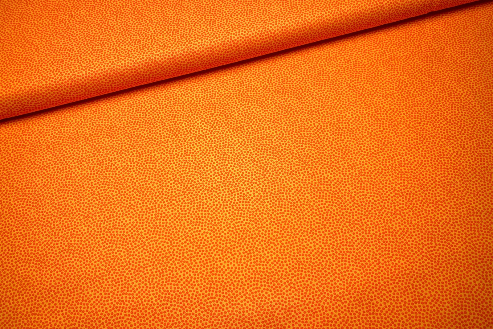 Baumwollwebware - unregelmäßige Punkte - gelb/orange - 100% Baumwolle - Dotty - Swafing 3