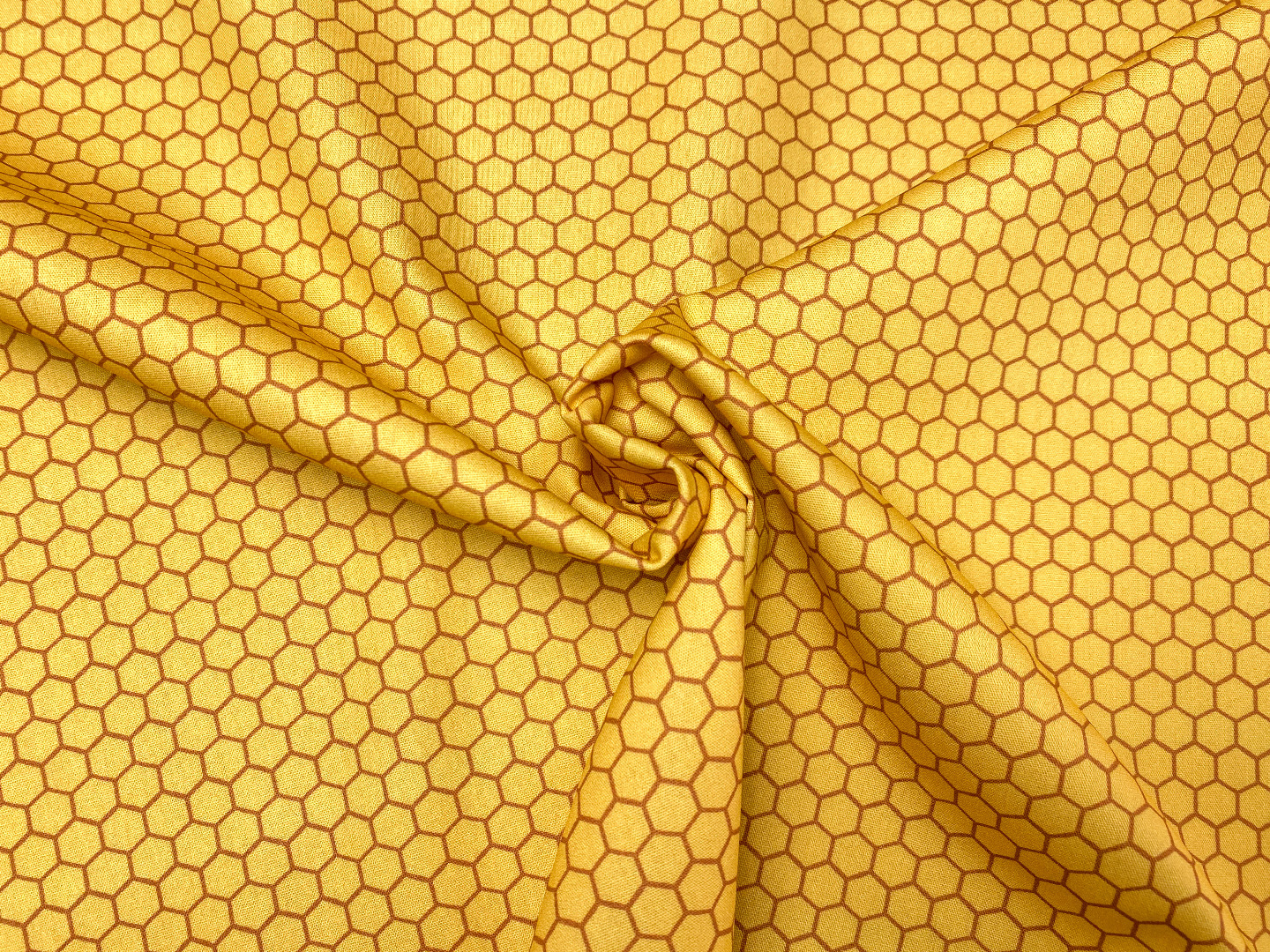 Stoff Bienenwaben - gelb - 100 Baumwolle - Patchwork 4