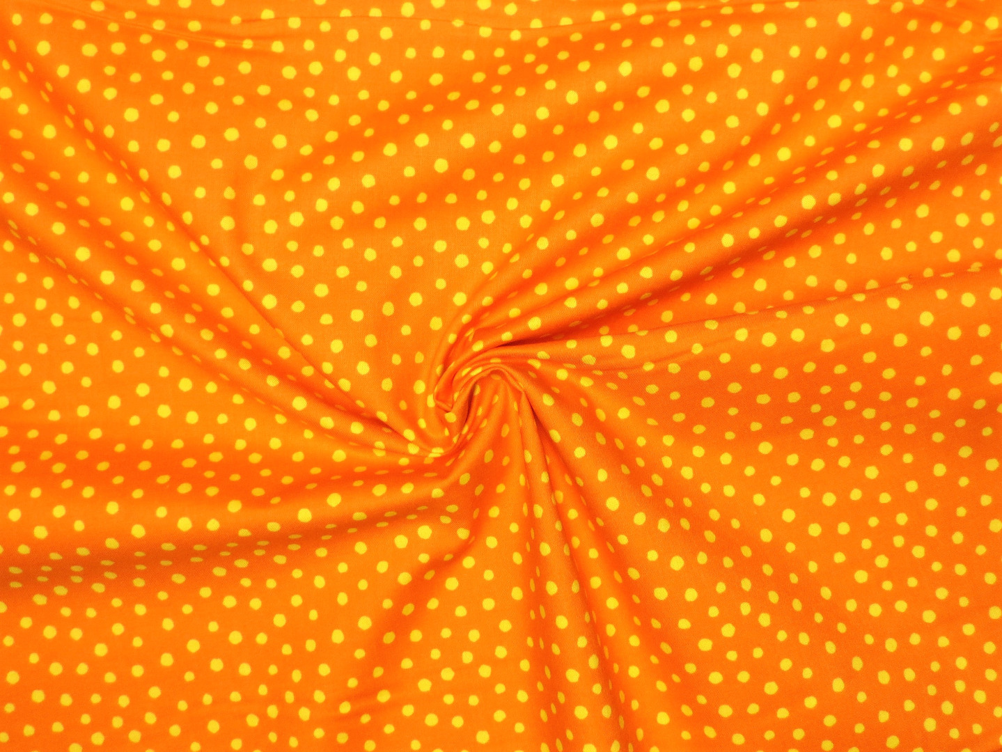Baumwollstoff Punkte - orange - Westfalenstoffe - 100 Baumwolle - Junge Linie