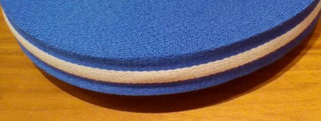 Gurtband - 40 mm - blau mit Streifen