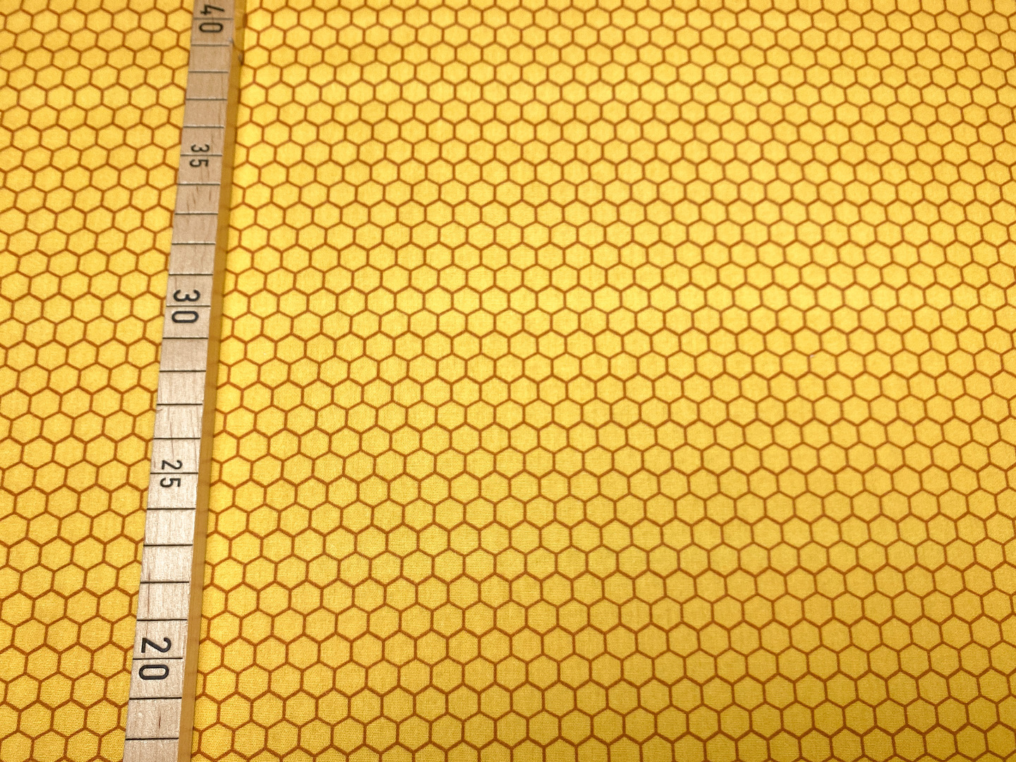 Stoff Bienenwaben - gelb - 100 Baumwolle - Patchwork
