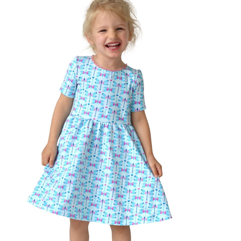 Kleine Ballerina Kleid von AnniNanni - Papierschnittmuster - Drehkleid - Blaubeerstern 4
